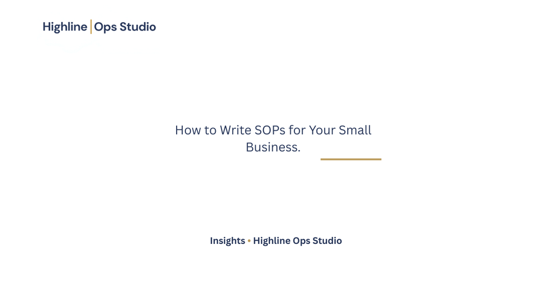 How to Write SOPs for Your Small Business