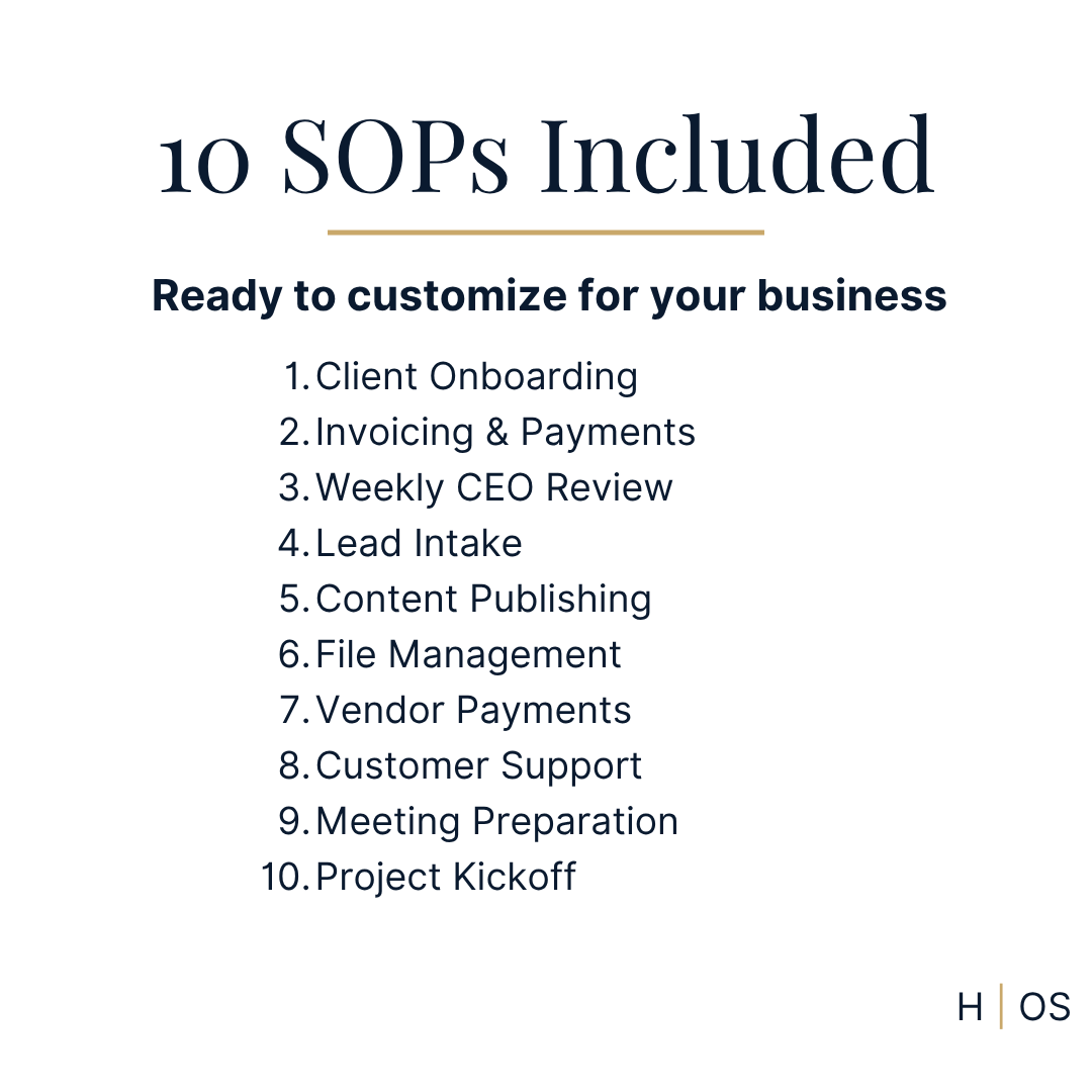Small Business SOP System
