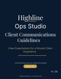Client Communications Guidelines Template (Editable in Canva) | Professional Client Communication Standards
