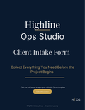 Client Intake Form Template (Editable in Canva) | Client Onboarding Form for Service Providers