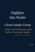 Client Intake Form