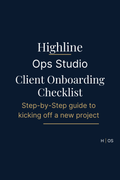 Client Onboarding Checklist