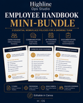 Employee Handbook Mini‑Bundle
