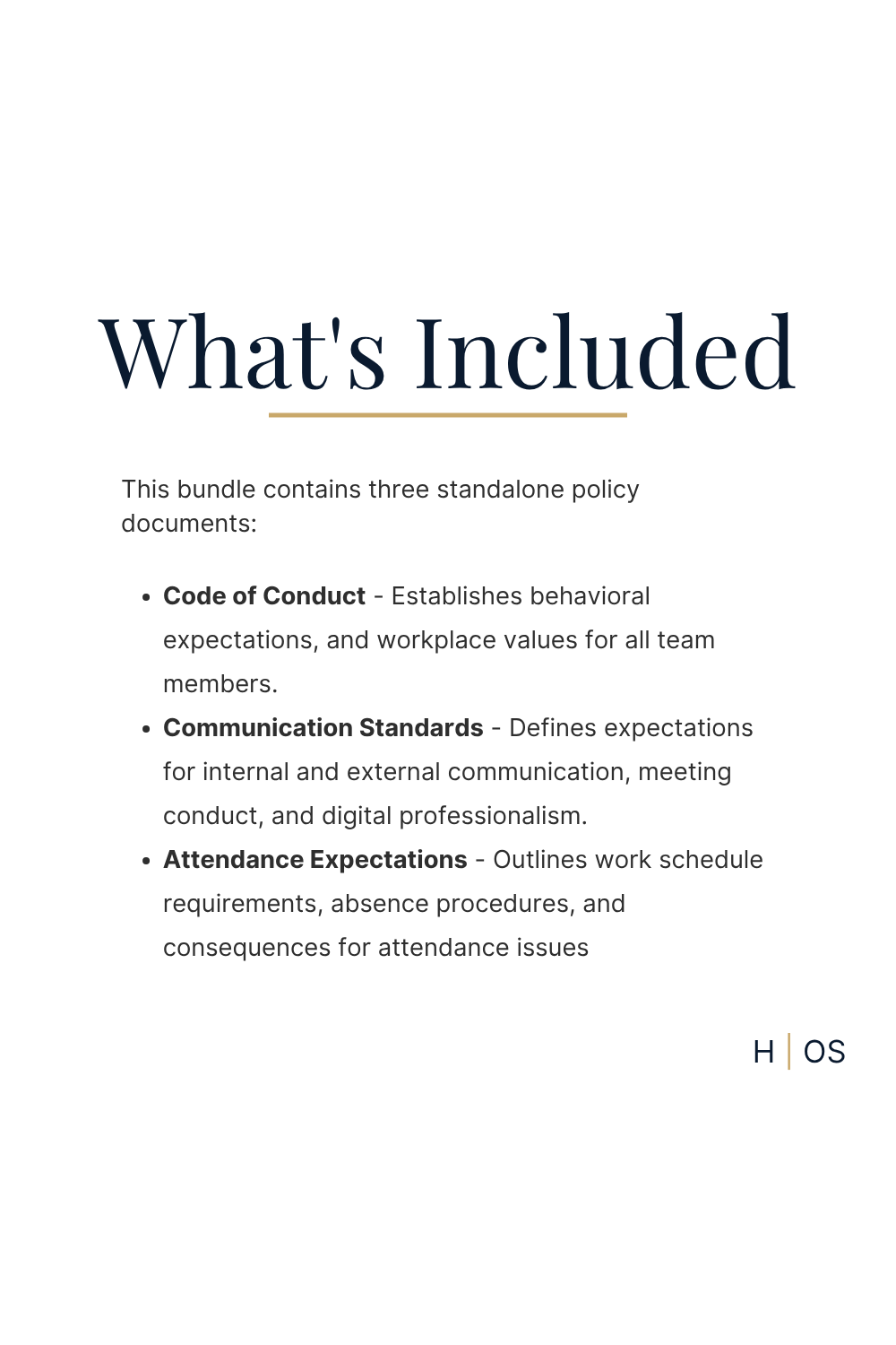 Employee Handbook Mini‑Bundle