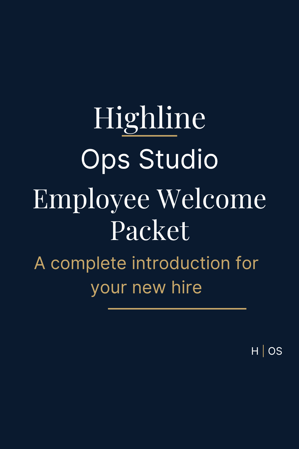 Employee Welcome Packet