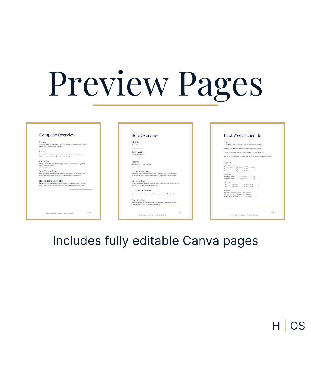 Employee Welcome Packet