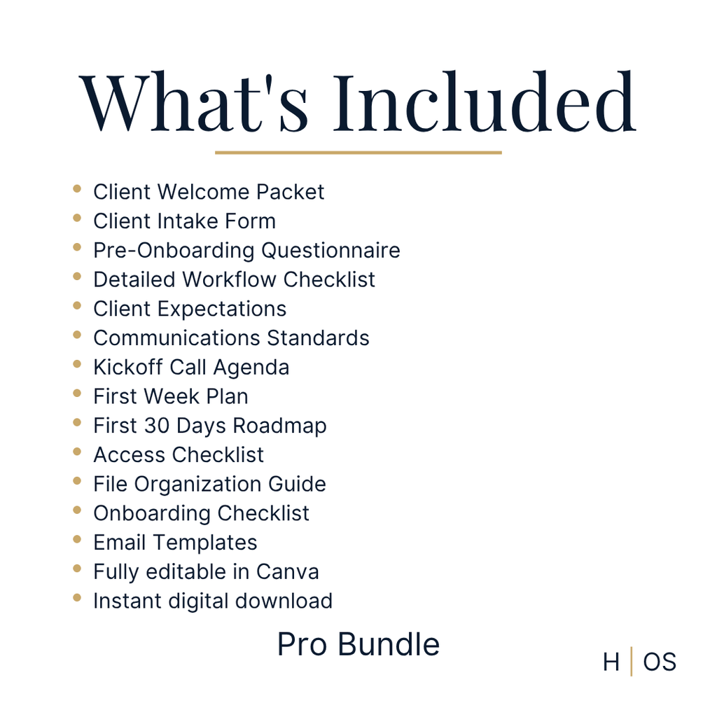 Client Experience Bundle (Editable in Canva) | Complete Client Onboarding & Communication System