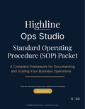 SOP Packet (Editable in Canva) | Complete Standard Operating Procedure System for Small Business Operations