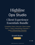 Client Experience Essentials Bundle (Editable in Canva) | Intake + Onboarding + Offboarding Templates