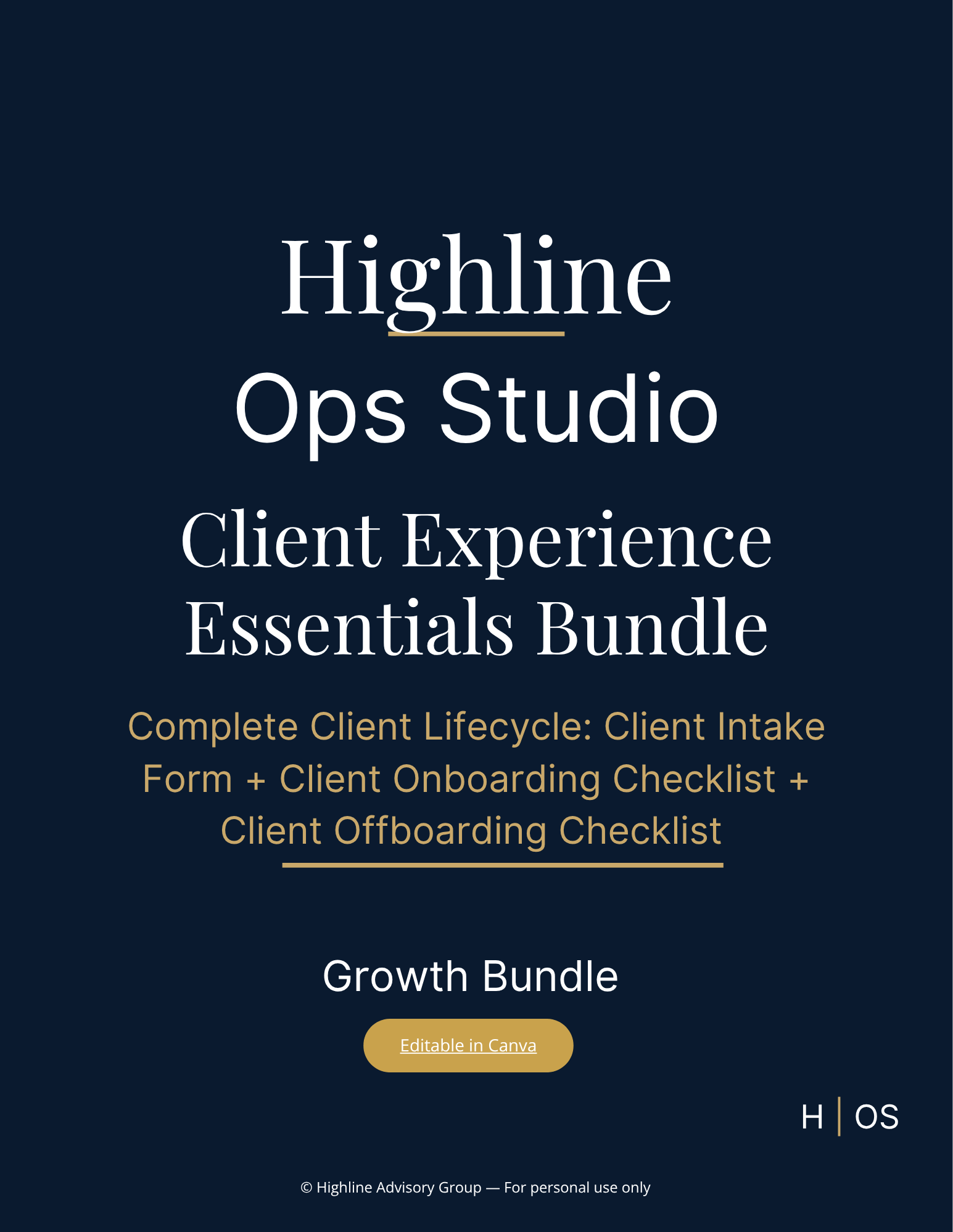 Client Experience Essentials Bundle (Editable in Canva) | Intake + Onboarding + Offboarding Templates